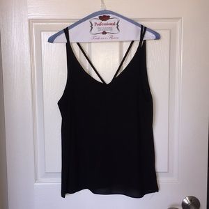 Loose fitting black tank